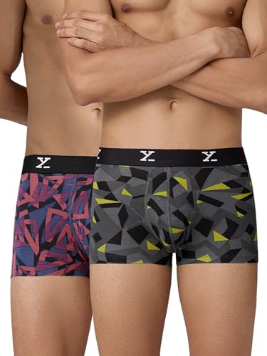 Image of XYXX Cloudsoft Micromodal Shuffle Trunks for Men, Pack of 2
