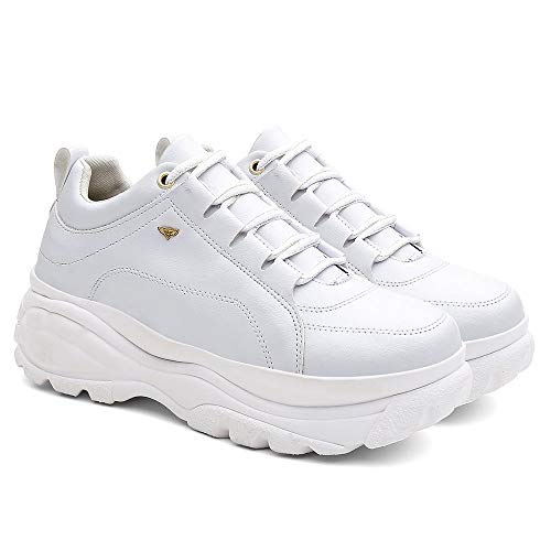 Tenis Feminino Bufalo Casual Sola Alta - Branco/36