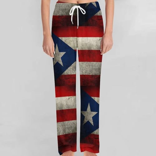 Puerto Rican Flag Pajama Pants Pockets Pajama Bottoms Men And Women Sleepwear4