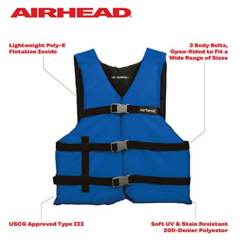 image for Airhead General All Purpose Life Jacket, US Coast Guard Approved Type 