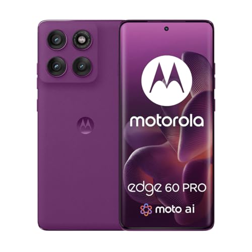 Motorola Edge 60 Pro – Pantone Sparkling Grape, 256 GB, 12 GB RAM, 6000 mAh Battery, Dimensity 8350, 6.7″ pOLED, Triple‑50 MP Camera