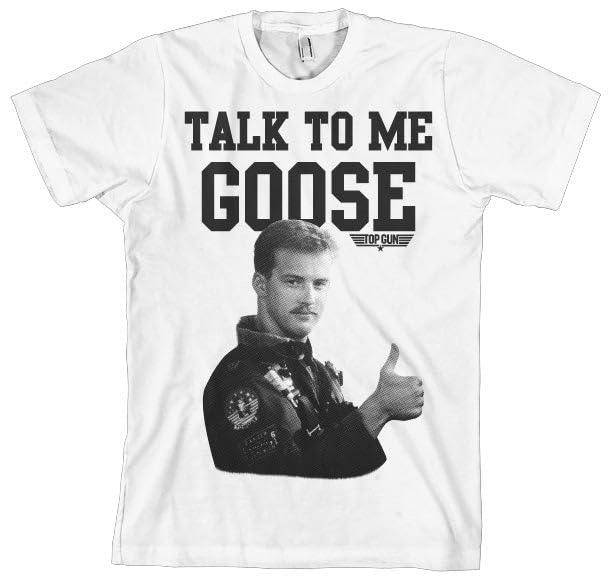 T-Shirt Top Gun Talk to Me Goose Idéal pour Vos Sorties Décontractées
