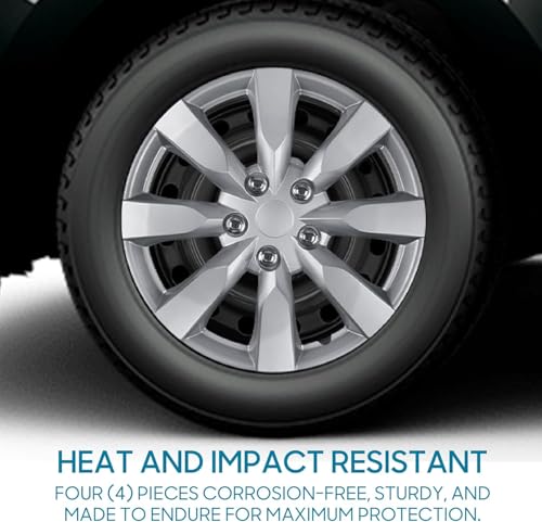 Image of BDK Hubcaps Wheel Covers for Toyota Corolla 16 inch - Four (4) Pieces Corrosion-Free & Sturdy - Full Heat & Impact Resistant Grade - Replacement, 4 Pack