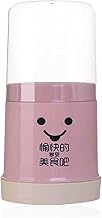 HERCHR Cute Chopsticks and Straw Holder, Chopstick Basket, Countertop Straw Dispenser, Plastic Utensil Holder, Kitchen Organizer for Utensils(Pink)