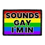 Sounds Gay - I'm in | Hook and Loop Attach for Hats, Jeans, Vest, Coat | 2x3 in | by Pull Patch