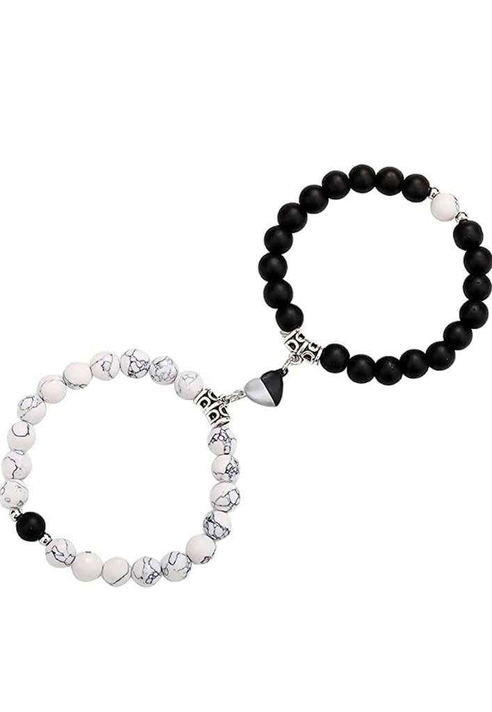 Obsessions Pearl Stone Magnetic Couples Bracelets Broken Heart for Women Men Mutual Attraction Gifts Relationship Matching Friendship Stretch Bracelet for Him and Her (B0CC9BJ1SF) Amazon Price History, Amazon Price Tracker