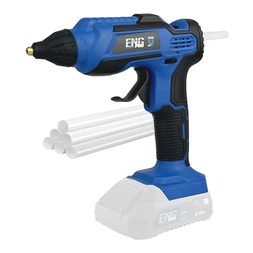 ENG PRO Pistola Colla a Caldo | Linea Professionale Monobatteria ONE4ALL | Riscaldamento in 3 Minuti, Indicatore LED | Senza batteria