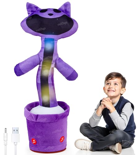 Image of Zest 4 Toyz Musical Talking Bear Toy Dancing Cactus Music Game Toys Wriggle Singing & Repeats What You Say Funny Educational Sound Toys for Kids - Multicolor (Pack of 1)
