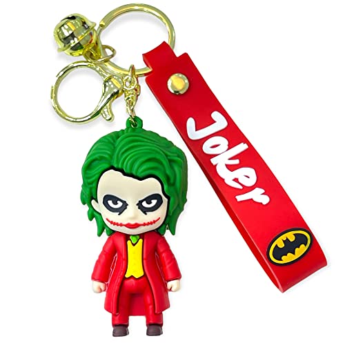 Image of AUGEN Joker Red Action Figure Keychain Limited Edition for Car, Decoration, Cake, Office Desk & Study Table (Pack of 1)