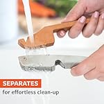 Full Circle Crushed It - Easy-Clean Stainless Steel Garlic Press - Effortless Crushing and Quick Mess-Free Clean-Up - Integrated Cleaner Scraper, Dishwasher safe - Image 3