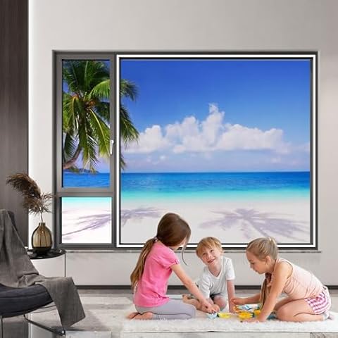 Tajvees DIY Self-Adhesive Window Screen Cover