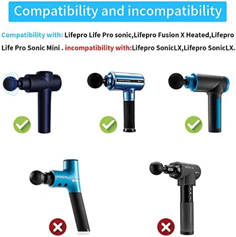 Massage Gun Charger 16.8V DC Power Cord, for LifePro Sonic, Sonic Mini, Sonic Pro,Fusion X, Sonic Pro Handheld Percussion MassageGun (NOT fit for 24V).