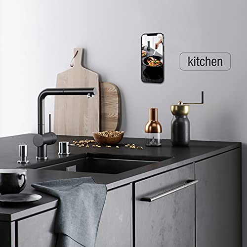 Nillkin Magsafe Wall Mount Shower Phone Holder For Iphone 13 Pro Max/13 Pro/13/13 Mini/12 Series/Magsafe Case/Magsafe Ring, 2 Pack Magnetic Cell Phone Stand For Shower,Bedroom,Kitchen, And Gym, Blue #TOP4