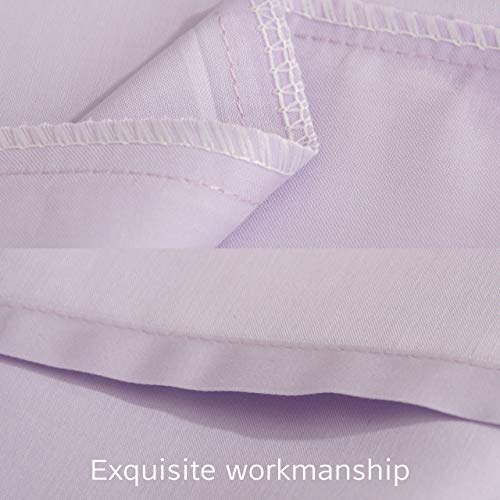 Image of NTBAY 2 Pack Pillows with Egyptian Cotton Pillowcases, Soft Cotton Down Alternative 13x18 Envelope Pillows for Sleeping in Crib Bed - Machine Washable - Breathable Travel Pillow, Light Purple
