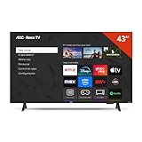 AOC Smart TV 43 Polegadas Full HD LED Roku TV 43S5155/78G, Wi-Fi, Dolby Audio, 3 HDMI, USB, Controle Remoto