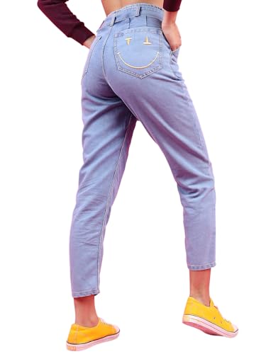 Image of Tokyo Talkies Women's Mom Fit Cropped Jeans| Mid-Rise| Jeans Pant