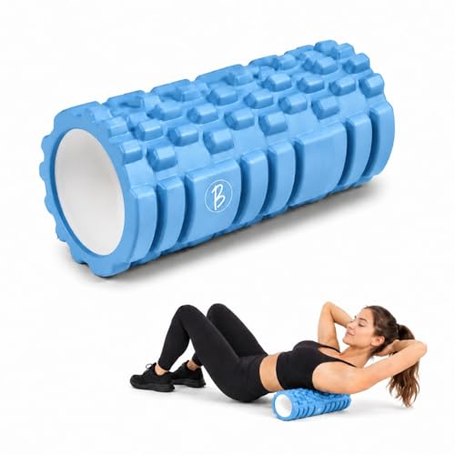 Image of Btag Foam Roller for Gym & Home Workout - Deep Tissue Muscle Massager for Back Pain, Neck & Knee Relief | Yoga, Stretching & Recovery Tool 33 cm (Blue)