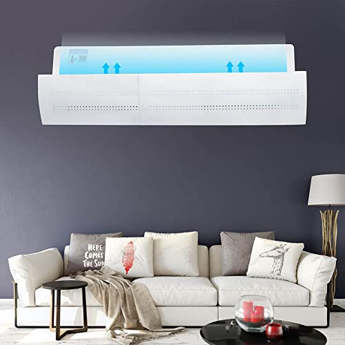Déflecteur télescopique de climatisation design blanc discret