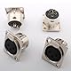 VISSQH 4 Stück 3 pin XLR-Stecker/Buchse XLR Anschlüsse,Mikrofon-Audiobuchse XLR Lötanschluss XLR 3 pin Panel Mount Anschlüsse Mikrofonkabelstecker,für Mikrofon Lautsprecher