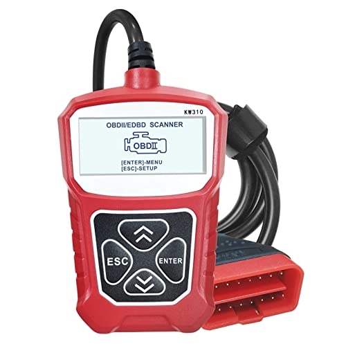 Lector de código escáner OBD2 con sistema de diagnóstico EOBD y lector DTC color rojo 2