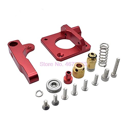 Lysee 3D Printer Parts & Accessories - 50pcs/lot Mk8 Red Remote Extruder for 3D Printer Parts Upgrade MK8 Full Metal extruder 3D Accessories Wholesale - (Size: Left)