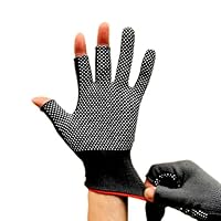 Angelhandschuhe Jagdhandschuhe Geschenk Angler Handschuhe Fotografen Handschuhe Segelhandschuhe zum Angeln Jagd Fotografie Angel Handschuhe Herren (Schwarz)