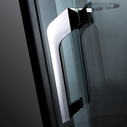 perfect- spa Dampfdusche Schwarz Dampf Dusche, Duschkabine, Duschkabinett mit Gehärtetem Glas und Flügeltüren-6