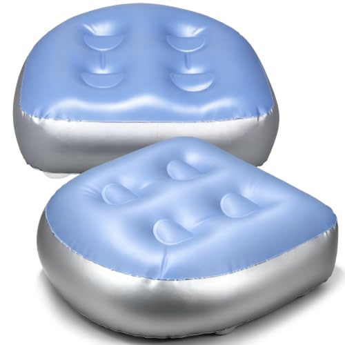 Inflatable Bath de PVC para evitar resbalones con ventosas y soporte extra 2