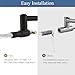 Pot Filler Faucet with Brass Wall Mount Double Joint Swing Arms - Leak Free Designs with High-Flow Aerators - Retractable and Folding Save Space - for Kitchen, Sink, Stove and Bar - Brushed Black Gold