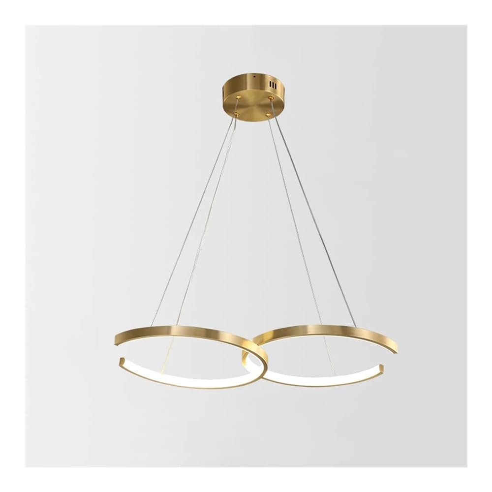 Luminaire LED anneaux pour salle à manger et salon à hauteur réglable
