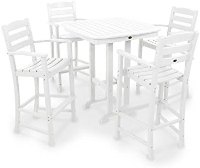 POLYWOOD® La Casa Café Bar Set, White