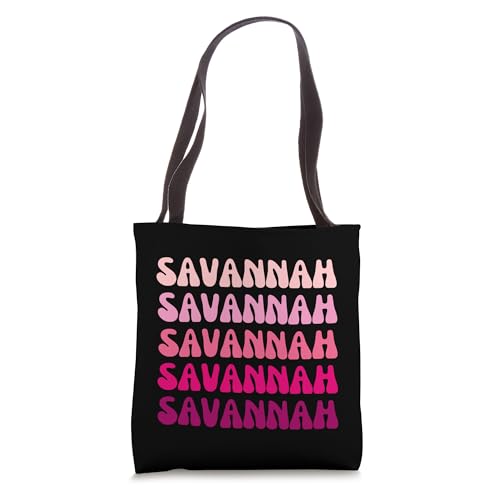 Bolso tote minimalista con nombre Savannah miniatura 1