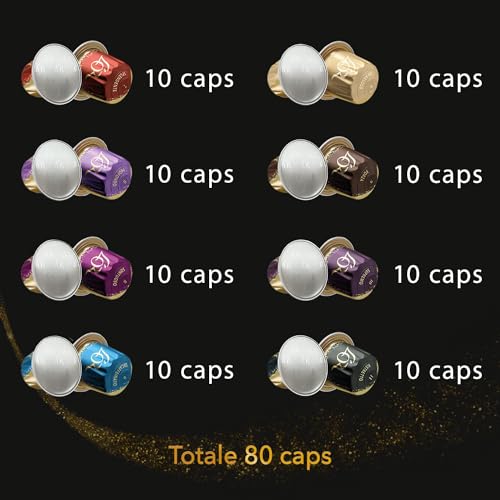 L'Or - Capsule Caffè Espresso Confezione Mista - Variety Pack Preferiti - Capsule in Alluminio Compatibili Nespresso®* original - 8 Confezioni da 10 Capsule (Totale 80 capsule) - Immagine 1