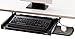 3M Adjustable Under-Desk Keyboard Drawer, Three Height Settings, Wide Tray with Gel Wrist Rest Accomodates Most Keyboards, Slide Out Mouse Platform with Precise Mouse Pad, Black (KD45)