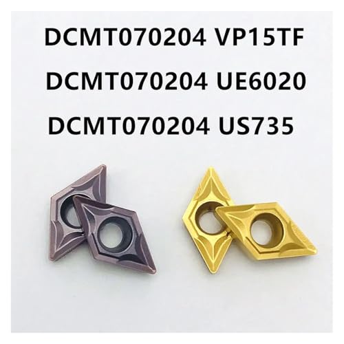 10PCS Carbide Turning Tools DCMT070204 VP15TF UE6020 US735 miniatura 2