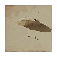 NDGSA Surreal Vintage Umbrella-Dreamlike Artistry Canvas Poster Bedroom Decor Landscape Office Room Decor Gift 28x28inch(70x70cm)