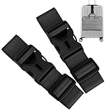 Cosmos 2 Pack Luggage Straps Adjustable Suitcase Belt with Buckle to Keep Your Suitcase Secure While Traveling Durable and Easy to Lock
