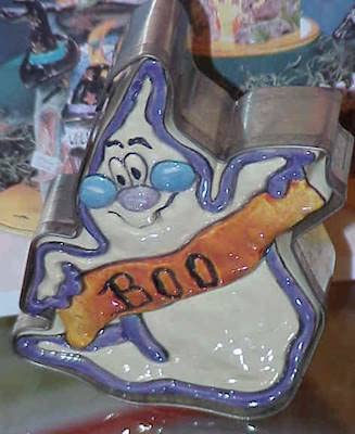Heather Goldminc Ghost Boo Cookie Press Cutter - - Clayworks