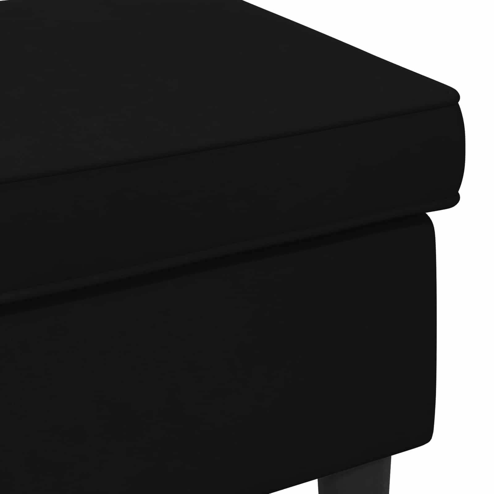 Taburete plegable negro 55 x 35 x 41 cm terciopelo ahorra espacio, portátil, estable, resistente a la intemperie, versátil para salón, balcón, jardín, camping, exterior, comedor, fiesta