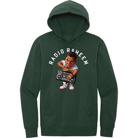 Art Society RADIO RAHEEM TOON HOODIE FOREST GREEN SMALL-4XLARGE ADULT MADE IN USA
