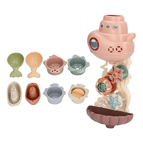 Jouets de bain pour tout-petits tasses bateaux cuillères en plastique de baignoire