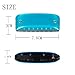 7 Hole Purple Harmonica Accompaniment Harp Mouth Blowing Instrument Multi-tone Mouth Organ Multiple Colors Mouth Harp Harmonica for Adults Harmonica Necklace (D Tune)