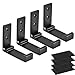 Latomex Foldable Wall Mount Hanging Hooks Aluminum Alloy Cloth Hanger Coat Hanger Headphones Holder Headset Wall Hanger Hook- Pack of 4