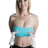 Pump Strap Handsfree Strapless Pumping Bra for Breastfeeding Women, Easy Size-Adjustable Pumping Bra...