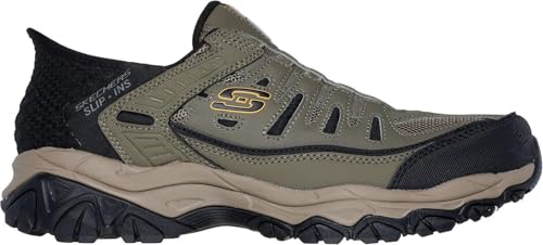 Skechers - Mens Slip-Ins: After Burn M. Fit - Ridgeburn Slip On Shoes, Color Pebble, Size: 7 XW US2