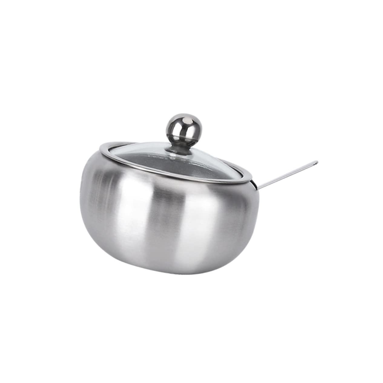 COLLBATH Condiment Jars Sugar Jars for Sugar Bowl with Lid and Container with Lid Containers with Lids Sugar Container Dispenser Kitchen Seasoning Organizer Stainless Steel Spice Jar