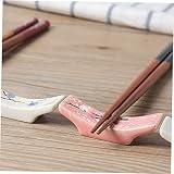 Zerodeko Ceramiczny Stojak Na Pałeczki Podstawka Pod Łyżkę Styl Japoński Nadruki Z Motywem Kwiatów Śliwy