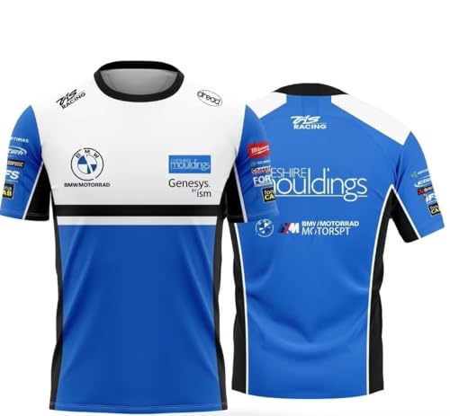 Camiseta Manga Corta Hombre Replica Equipo de Competicion BMẂ BSB (L)