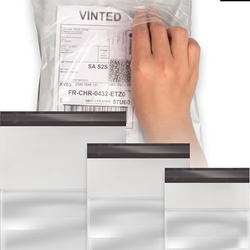 30PCS Enveloppe Plastique Expedition, Pochettes Emballage Colis Vinted, Sac d'expédition Opaque Scellé Autocollant Convient pour le Transport de Vêtements, Livres, Cartons (35X45 25X35 20X30