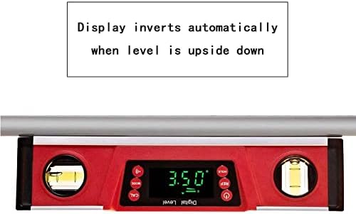 10-Inch Digital Torpedo Level and Protractor | Neodymium Magnets | Bright LED Display | V-Groove Magnetic Base | IP54 Dust/Water Resistant Smart Level with Carrying Bag